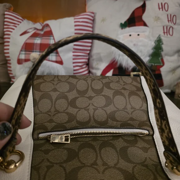 Coach Kacey Satchel Bag In Colorblock - Picture 13 of 15